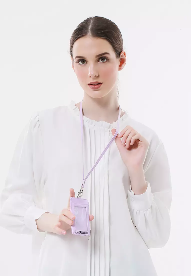 Siska Name Tag Seleting ID Card Desain Simple Premium Quality - Ungu Lilac