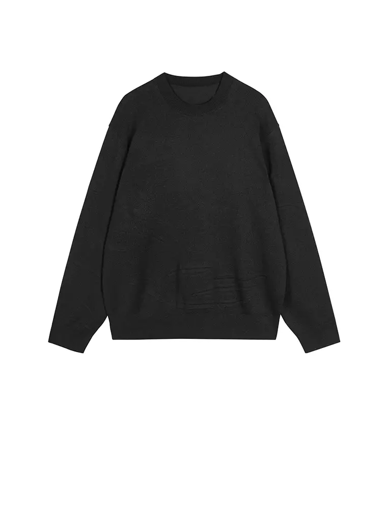   Long Sleeve Pullover Knit Sweater