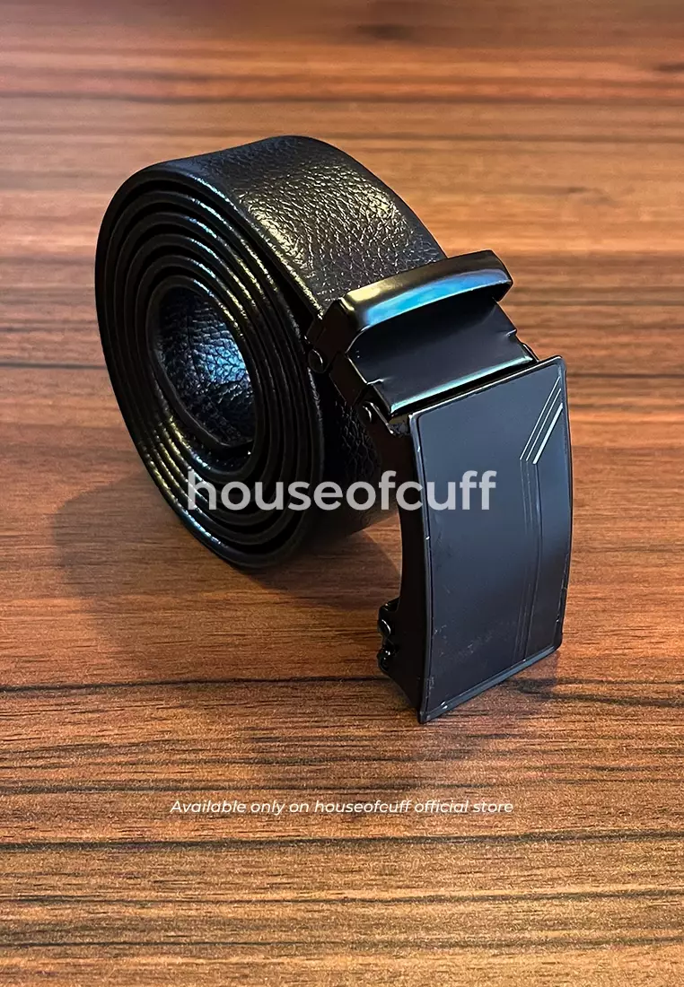 Jual House of Cuff Houseofcuff ikat pinggang kulit rail hitam belt RL04 ...