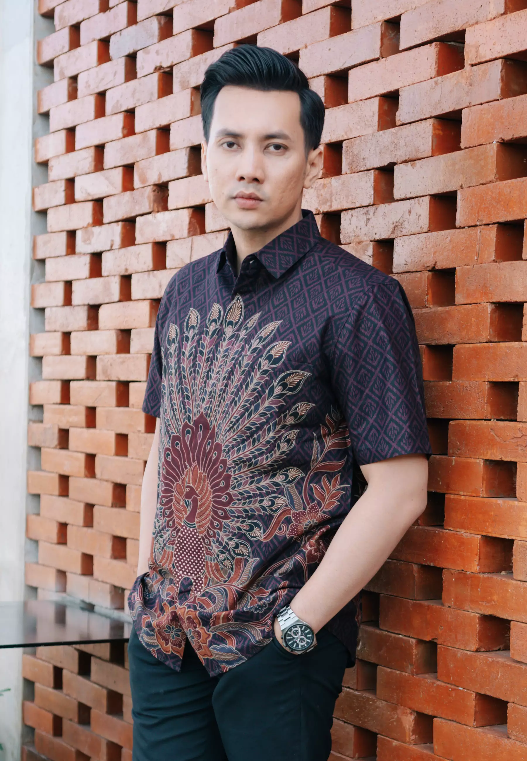 MY AKSA BATIK PRIA KEMEJA PENDEK HOSHI HEERA