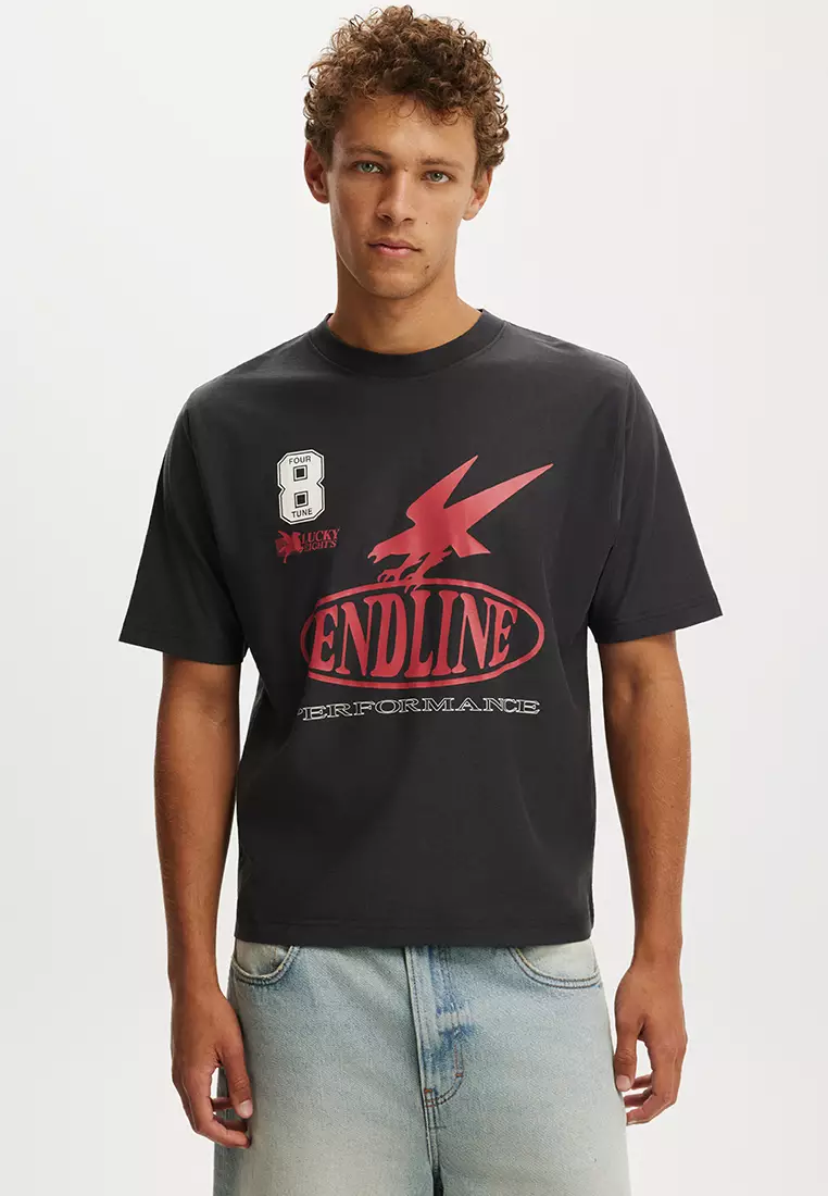 Cropped Fit Graphic T-Shirt