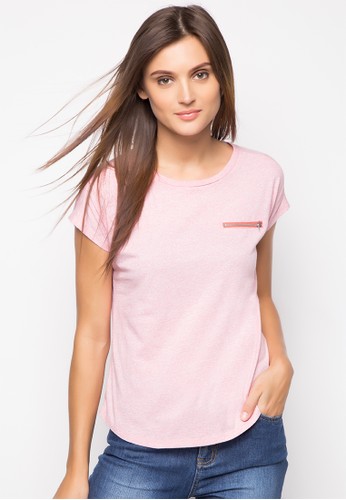 Extended Sleeves Pocket Tee (Red)