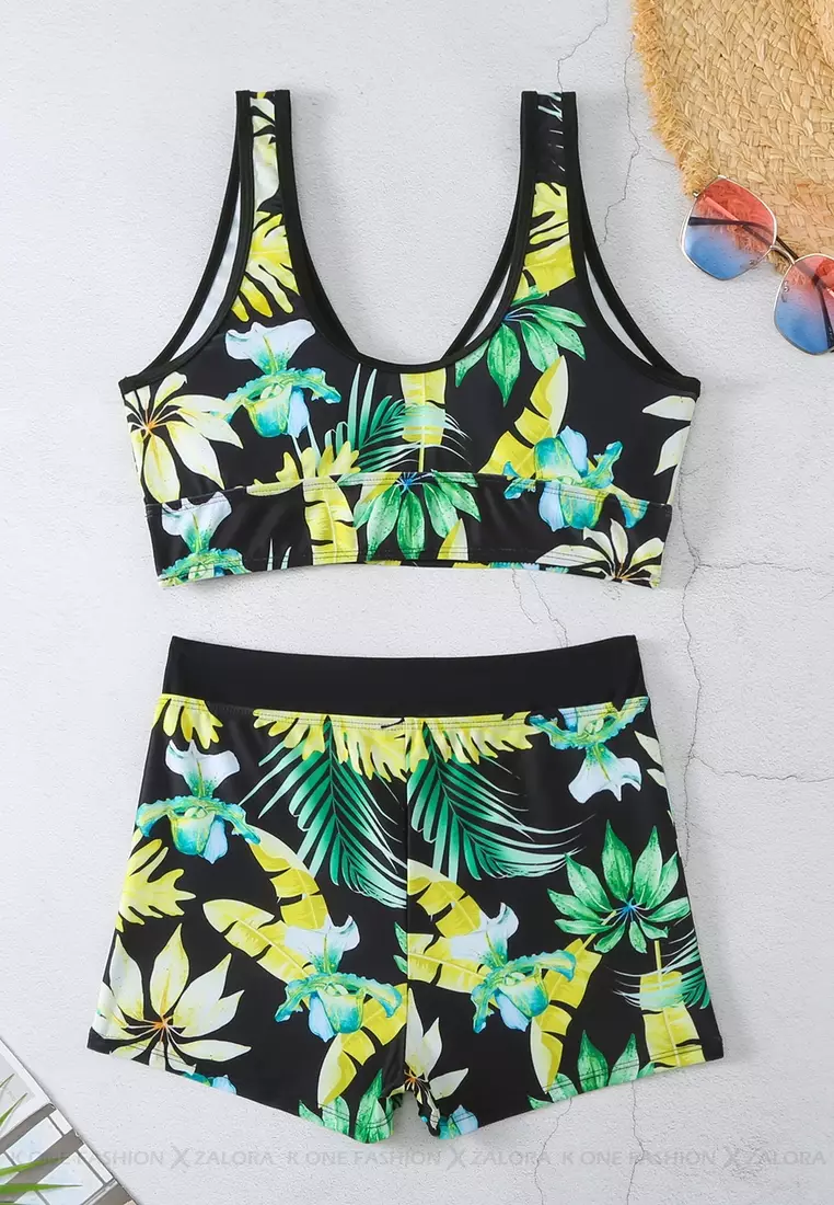 (2pcs)Sexy Printed Bikini Swimsuit