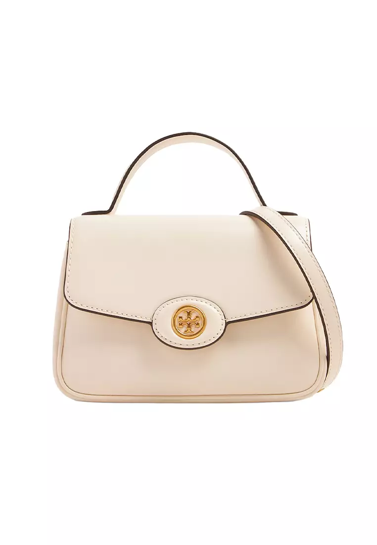 Small Robinson Spazzolato Top-Handle Bag Light Cream 153233