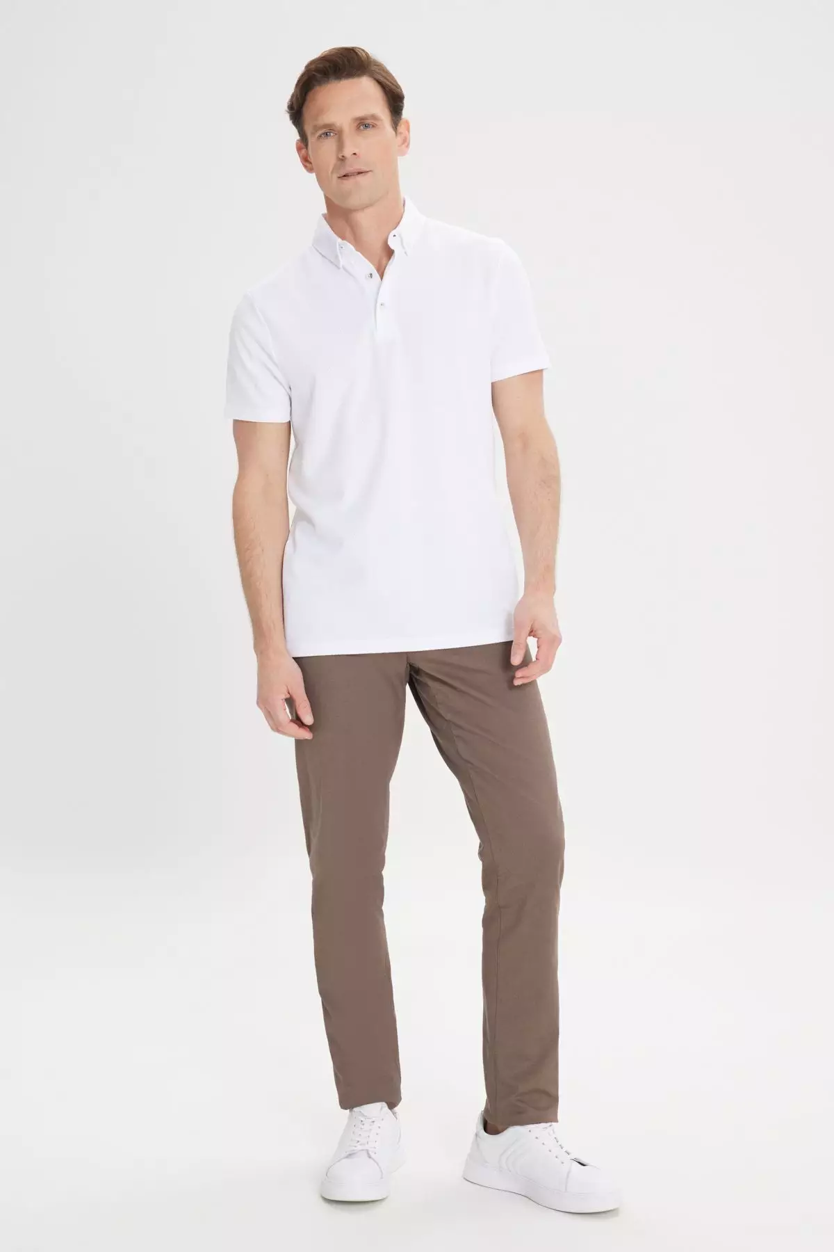 Slim Fit Polo Neck Shirt