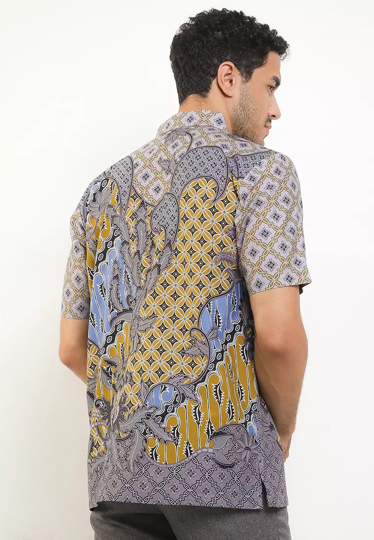 Oliver Shirt Kemeja Batik Pria Pendek