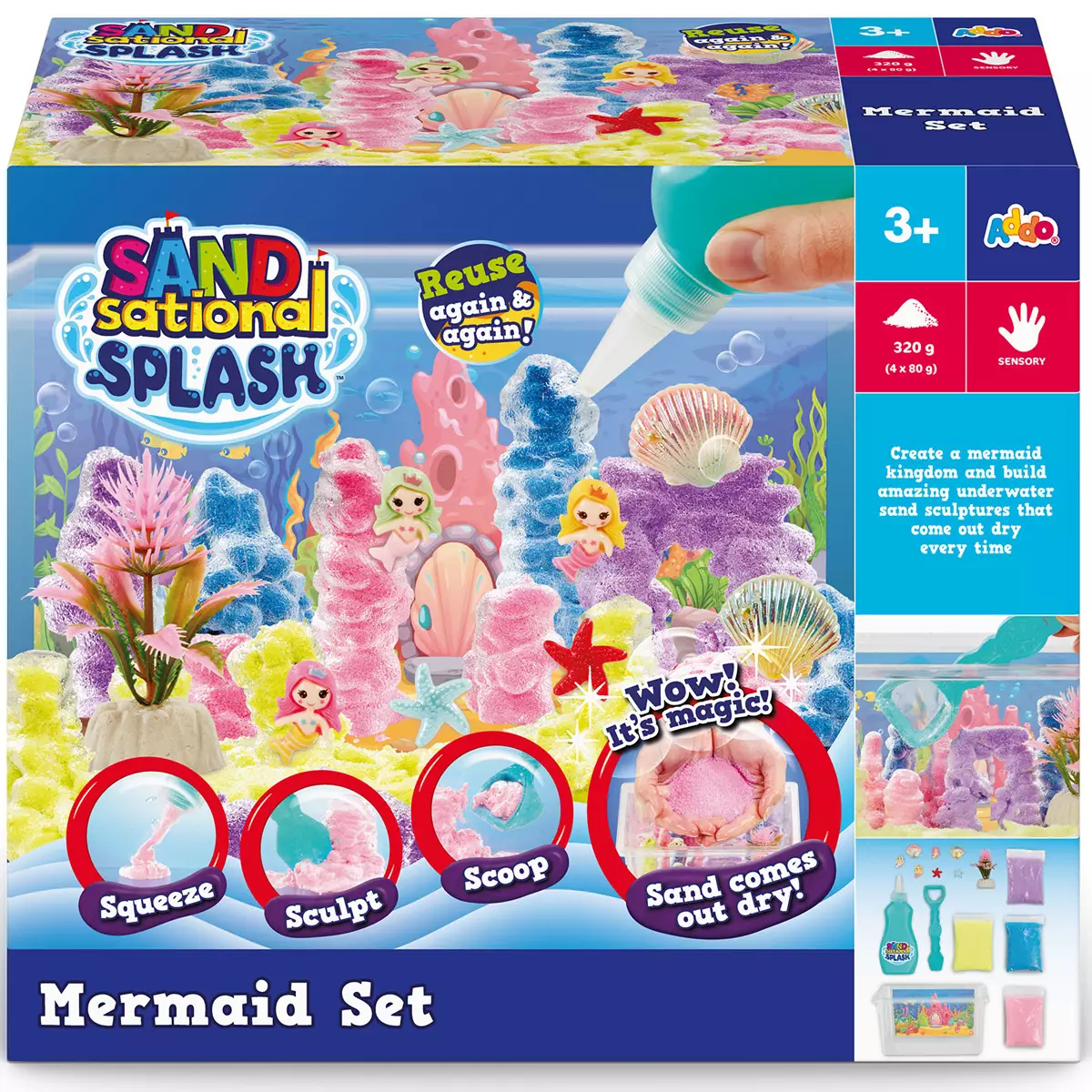 Addo Sand Sational Splash Mermaid - Mainan Cetakan Pasir Anak