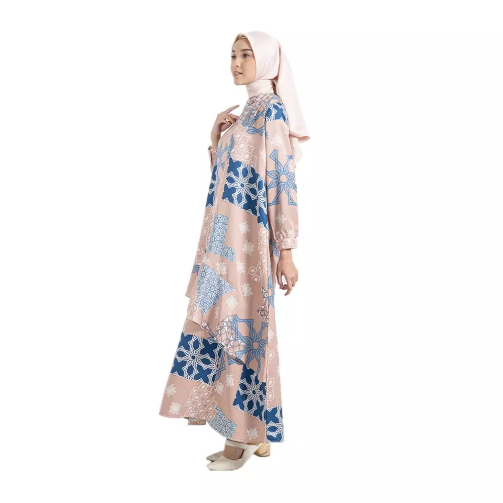 Dress Batik Wanita - Bhatara Batik Zahrani - Atasan Batik Modern Lengan Panjang