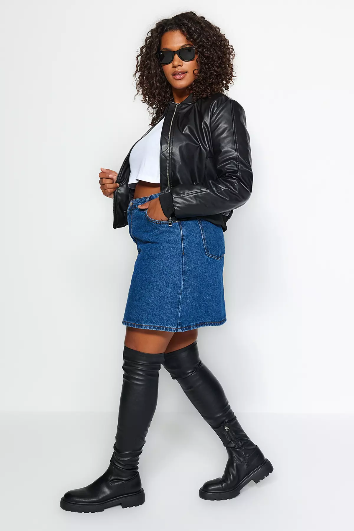 Denim Short Skirt