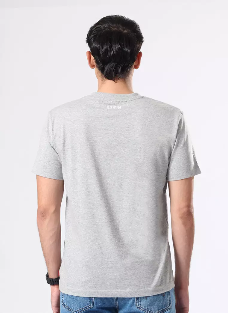 T-SHIRT CLASSIC GREY Kaos Casual Pria Lengan Pendek