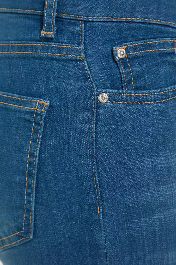 Slimming Effect Super High Waist Skinny Jeans