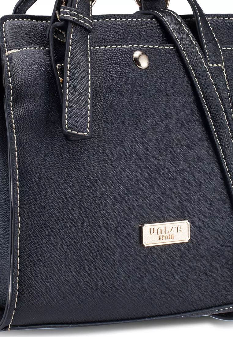 Saffiano Convertible Satchel