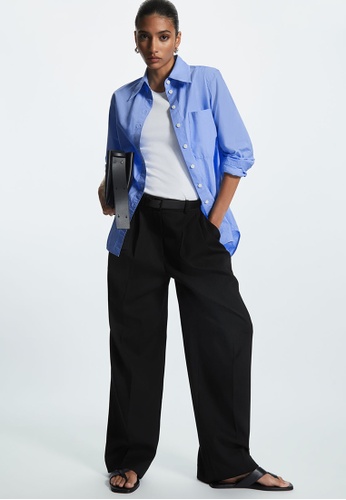 COS Wide-Leg Tailored Wool Trousers | ZALORA Philippines