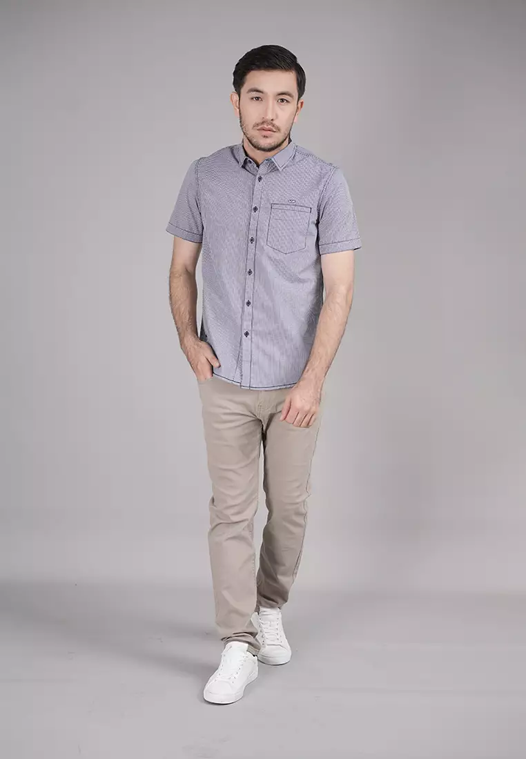 LGS - Slim Fit - Rokka Collection - Kemeja Casual Pria - Motif Kotalk - Plaid Shirt - Multi - JSH