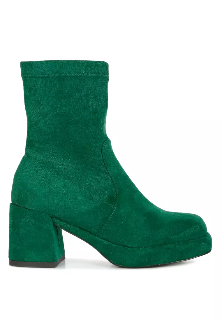 Dark green clearance ankle boots