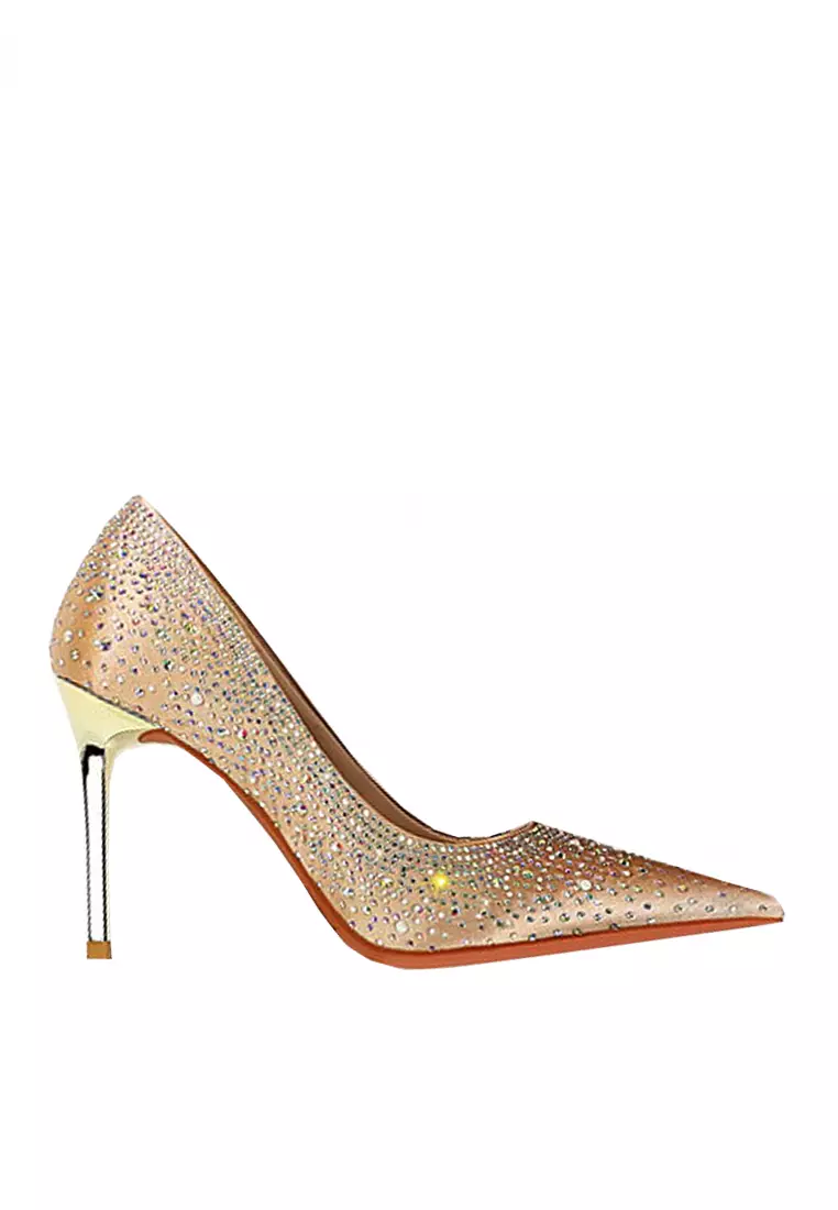 Gold sparkling shoes outlet