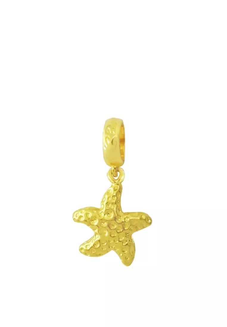 Gold cheap starfish charm