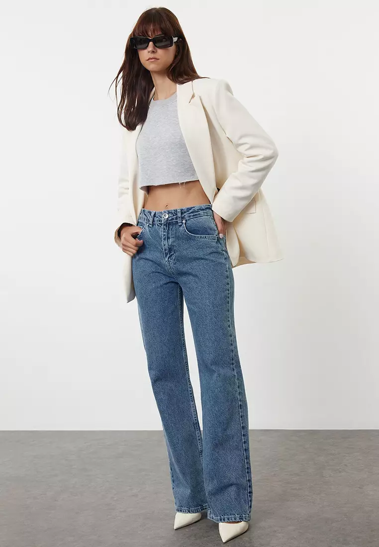 High Waist Wide Leg Jeans