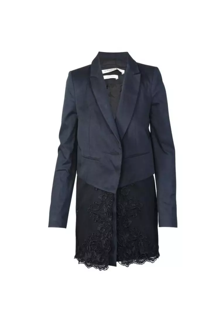 Buy GIVENCHY Pre Loved GIVENCHY Long Blazer Lace Coat 2024 Online