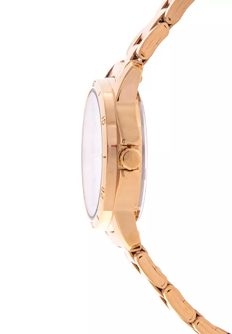 Analog Watch 20122201-Gold - White Dial