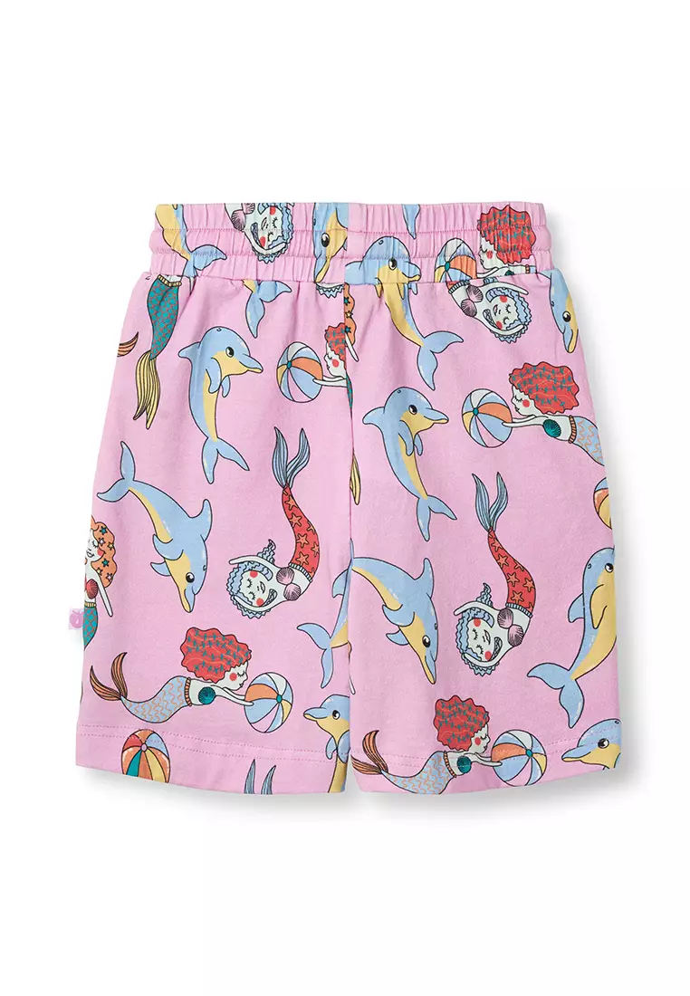 Shorts with mermaids and dolphins