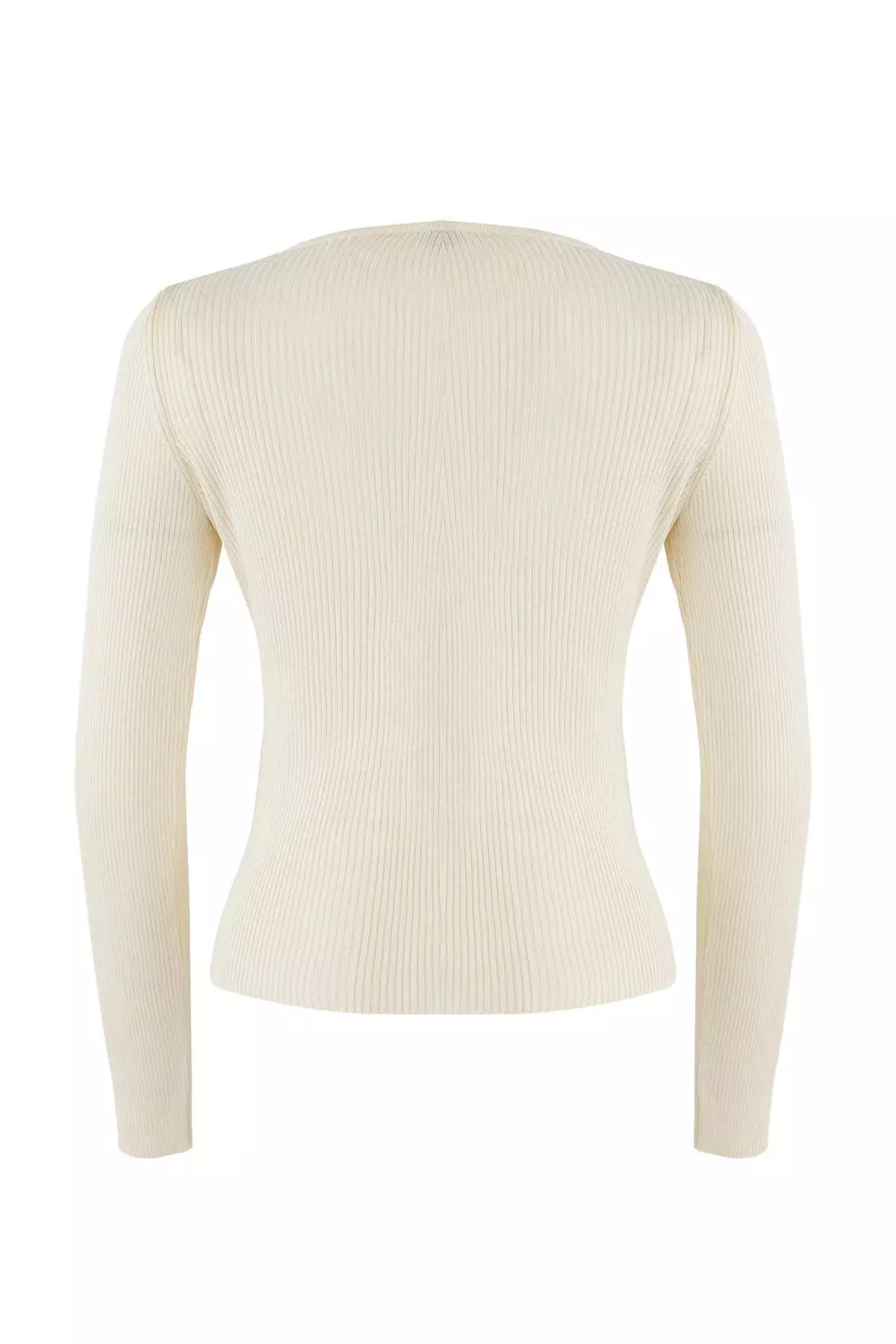 Wardrobe Essentials Ecru Interlocking Look Knitwear Blouse-Sweater |