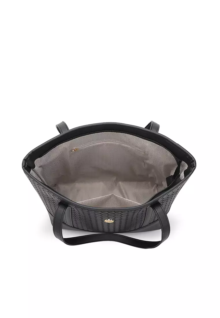 Women's Tote Bag / Shoulder Bag / Top Handle Bag - Black