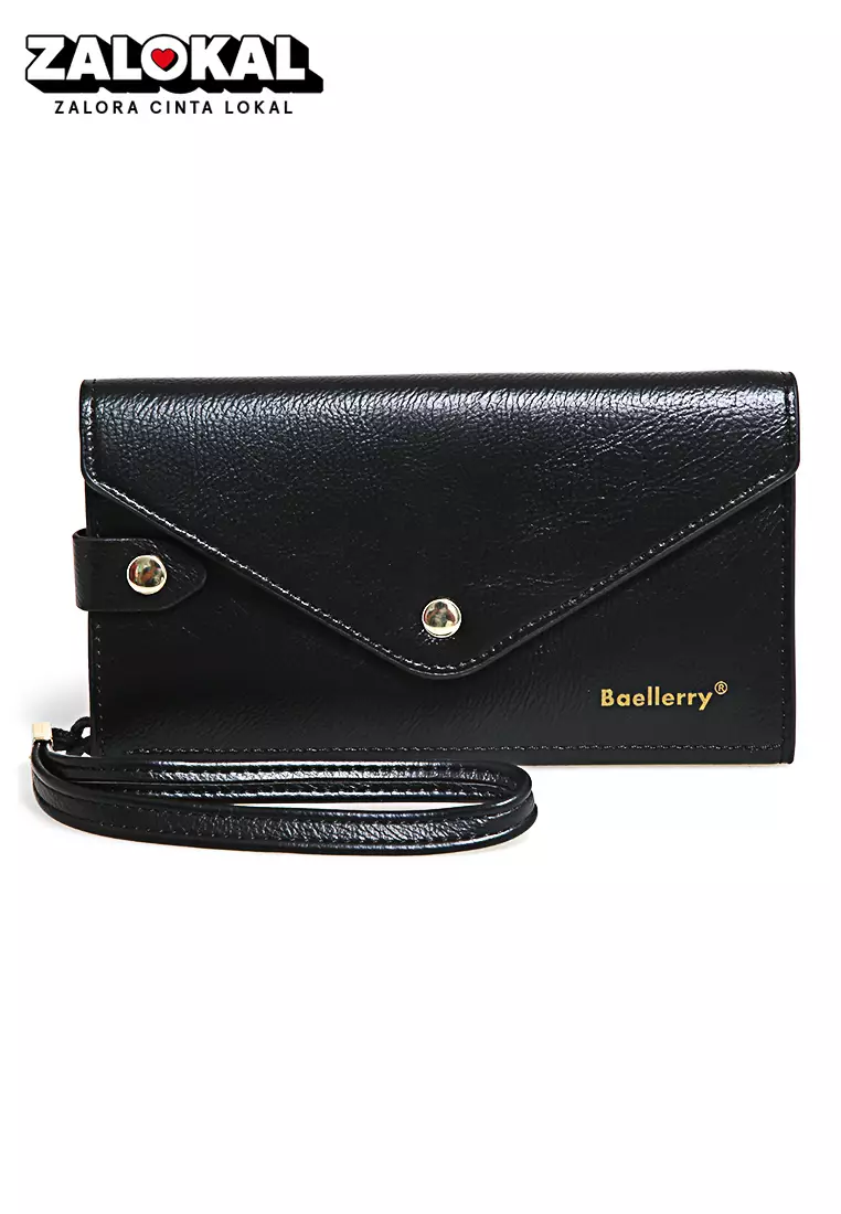 Clutch Wallet Dompet Wanita Model Panjang Handphone Slot Material Leather ORIGINAL