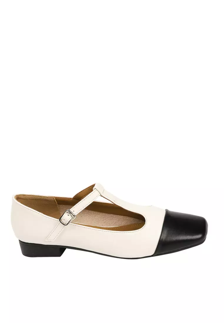 Buy Twenty Eight Shoes VANSA Color Block Square Toe Mary Jane Low