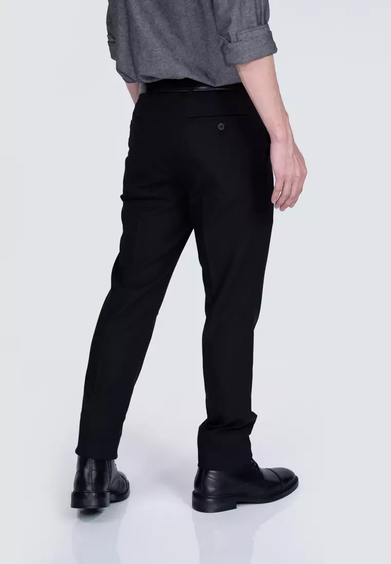 Men s Slim Fit Plain Slacks