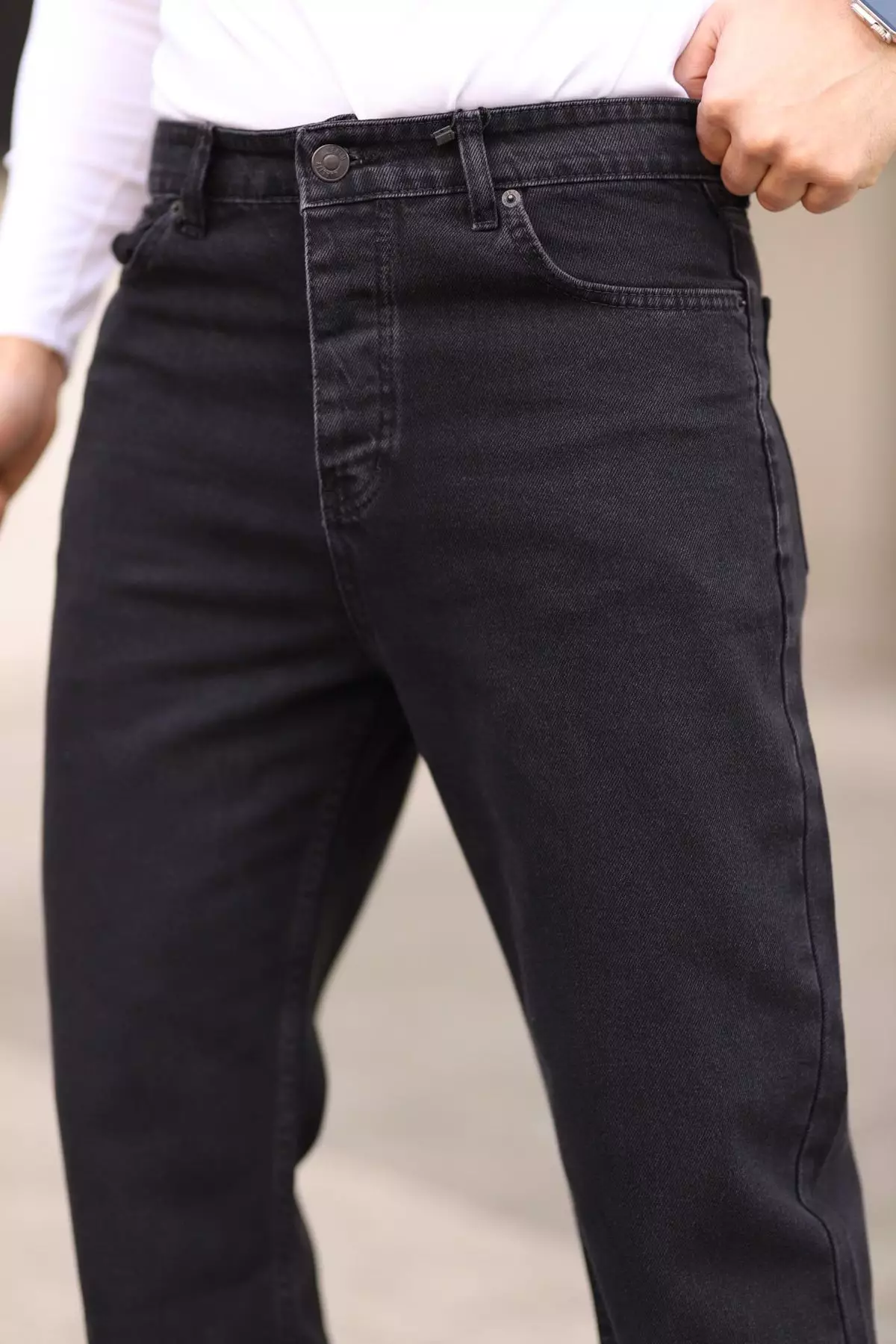 Black Baggy Fit Jeans Denim Trousers TMNAW24JE00027