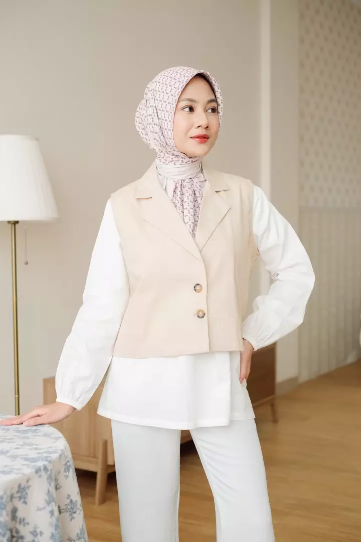 DIVA Vest Khaki - Vest Outer Wanita - Bahan Premium Polyester