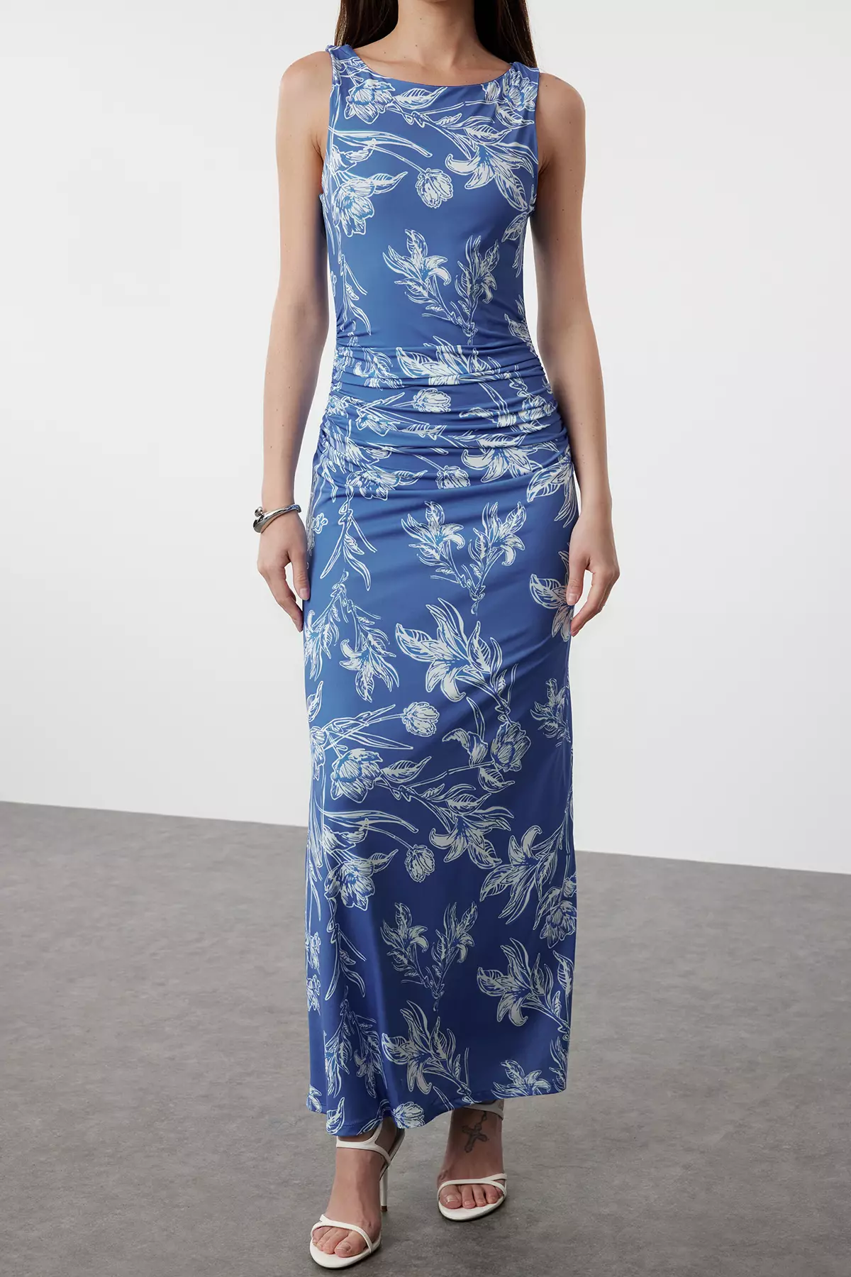 Floral Pattern Maxi Dress