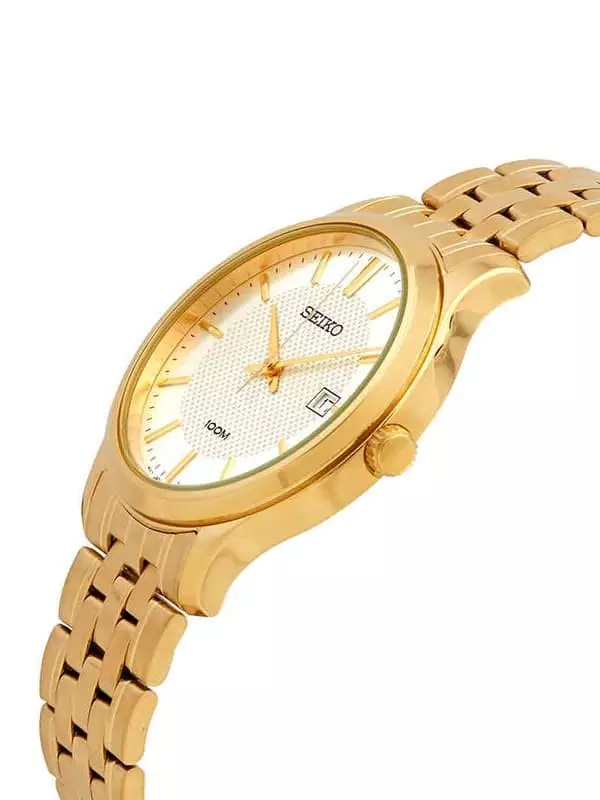 Seiko SUR296P1 Gold Dial Gold Cowok
