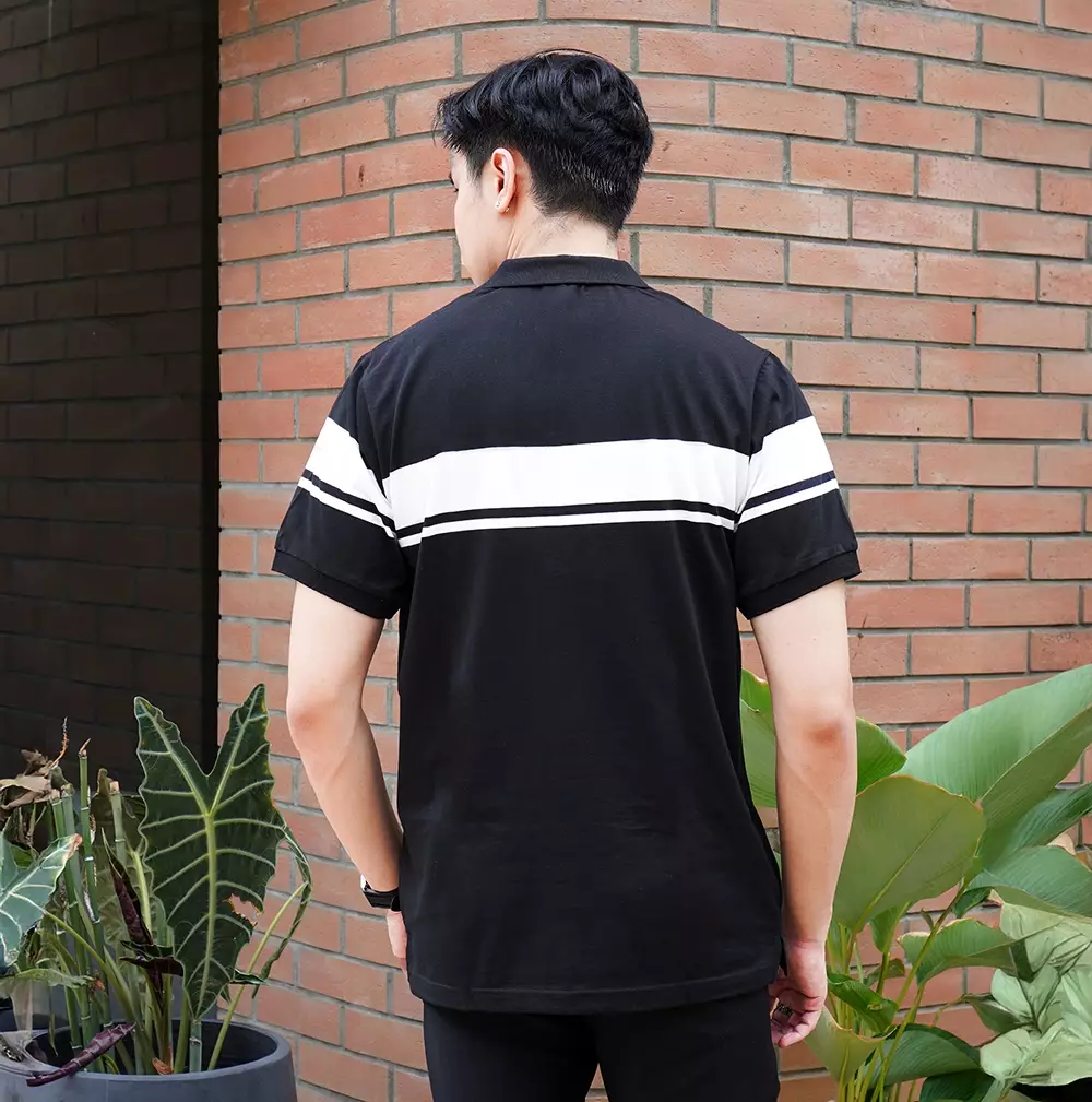 MATSUDA Kaos Polo Shirt Pria Kerah Tonami Black