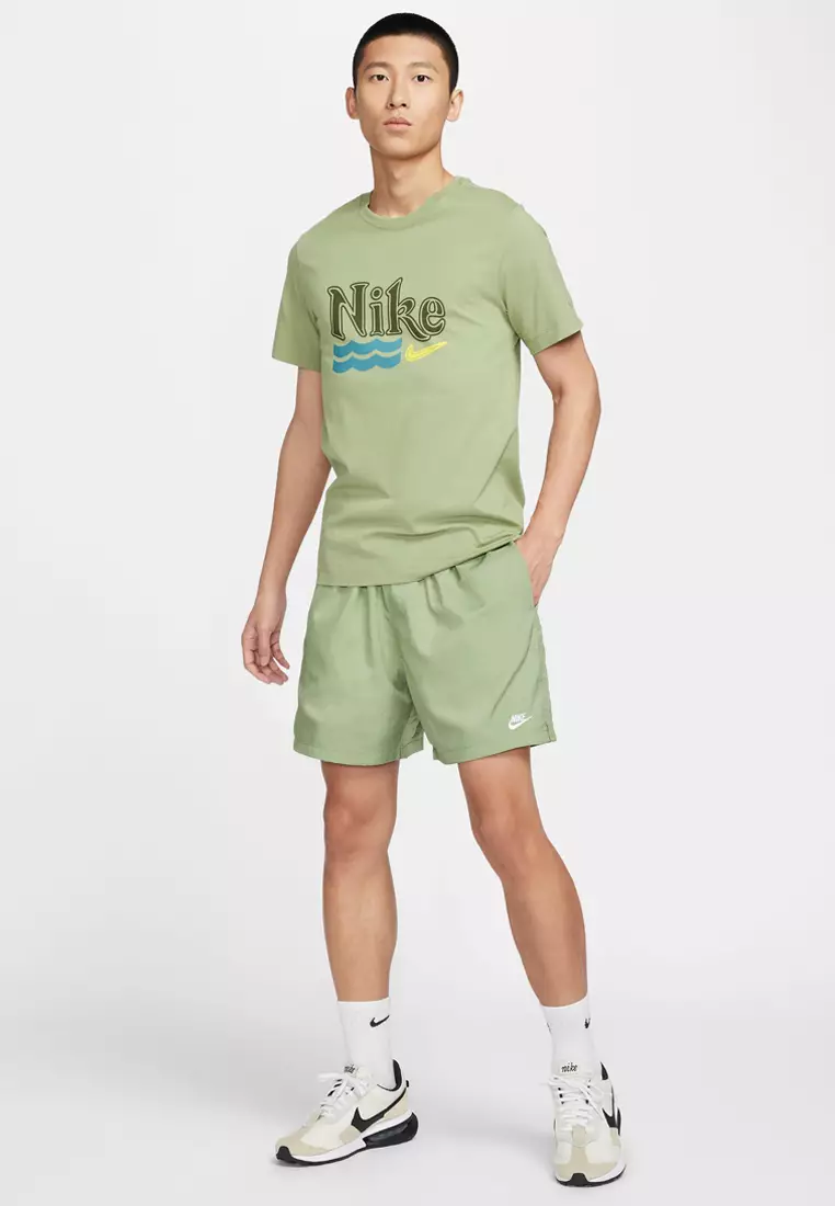 Nike woven flow shorts green store