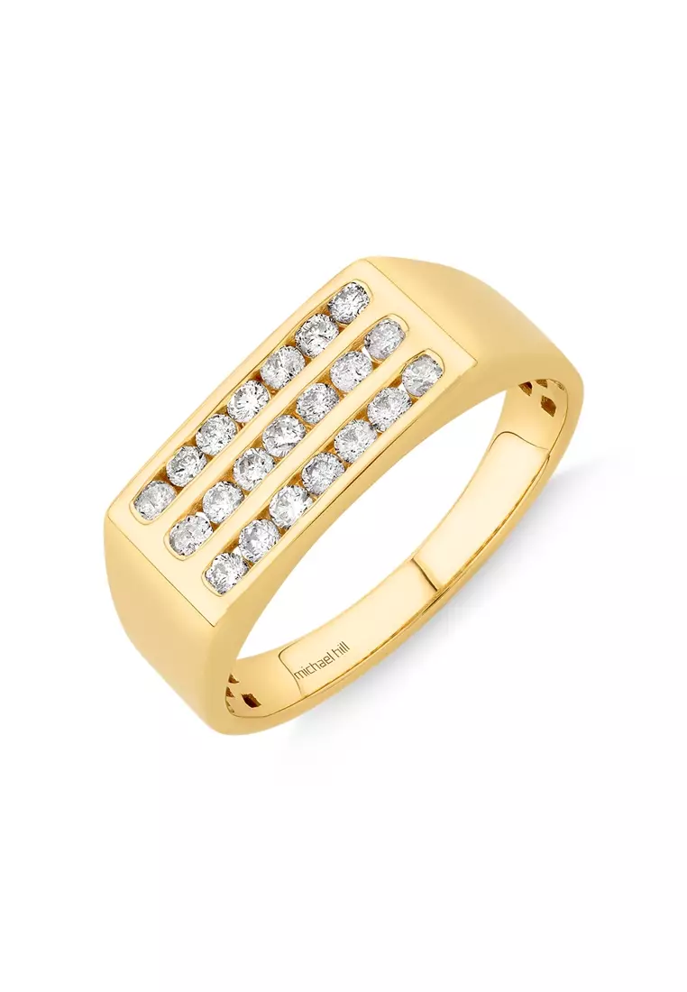 Gold channel ring online