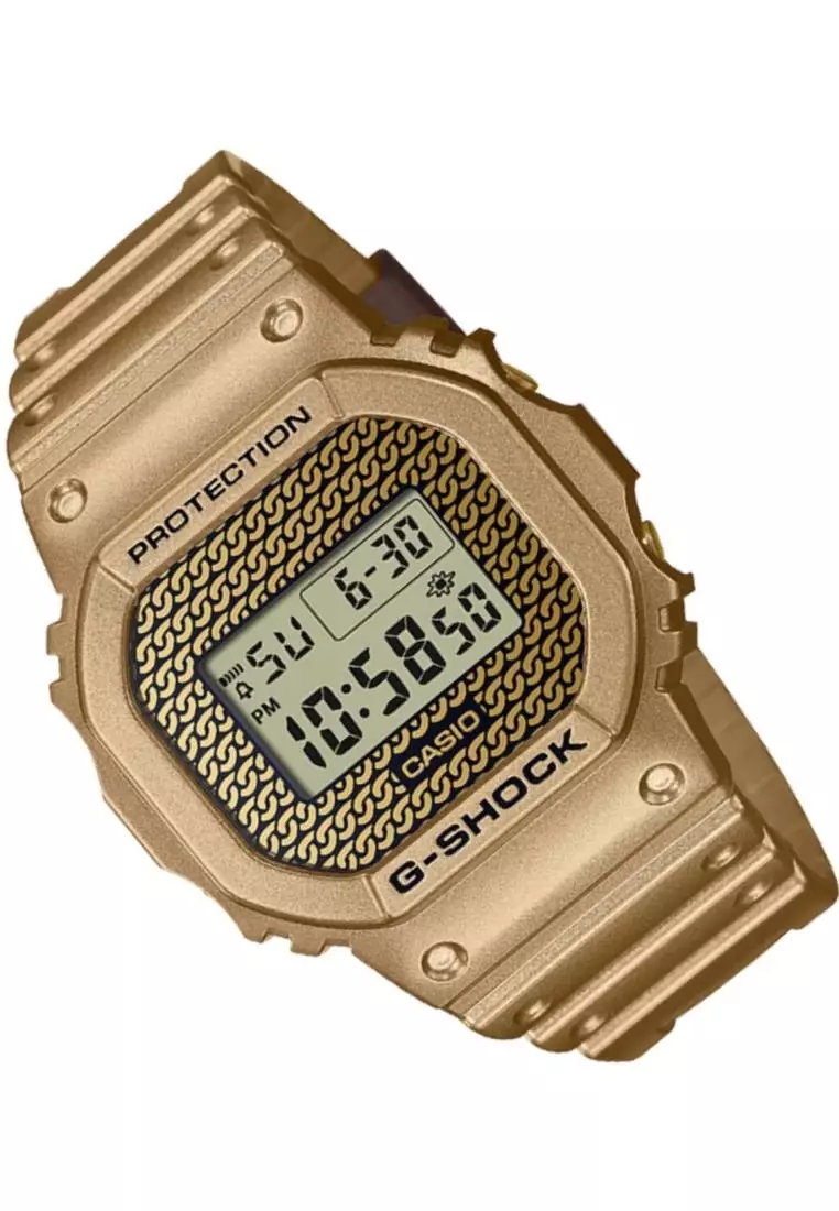 G-shock Gold Chain Digital Watch DWE-5600HG-1DR