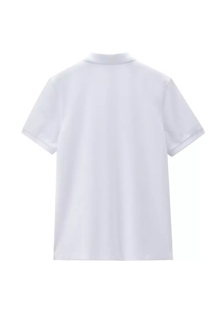 Korea Collection Men's Cotton Blend Regular Short Sleeve Polo 01016503
