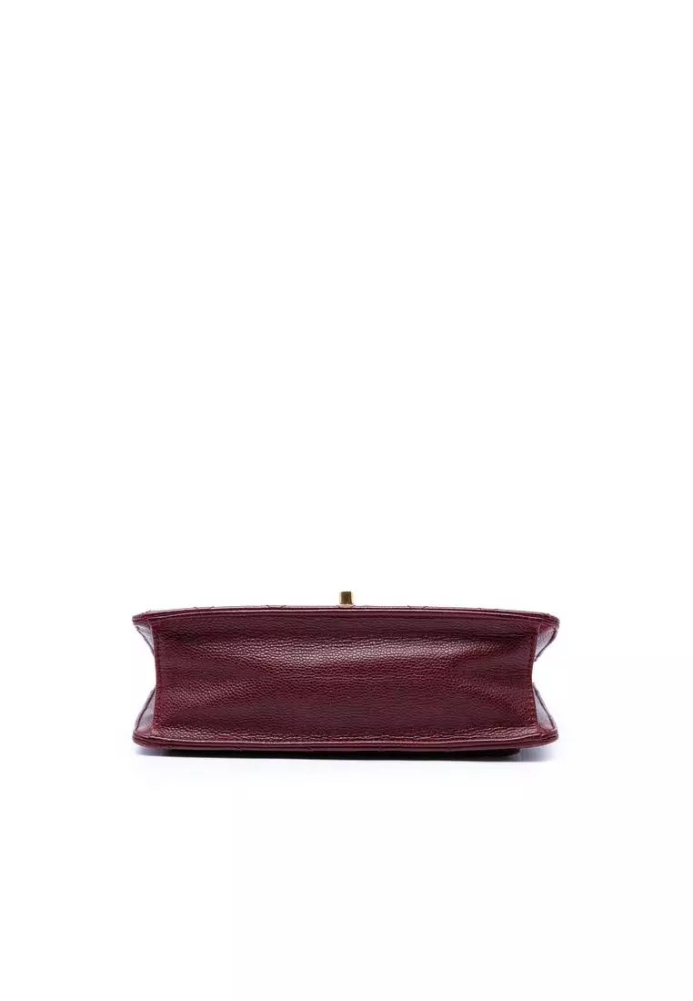 Pre-Loved Chanel Paris Edinburgh Quilted Caviar Retro Class Flap