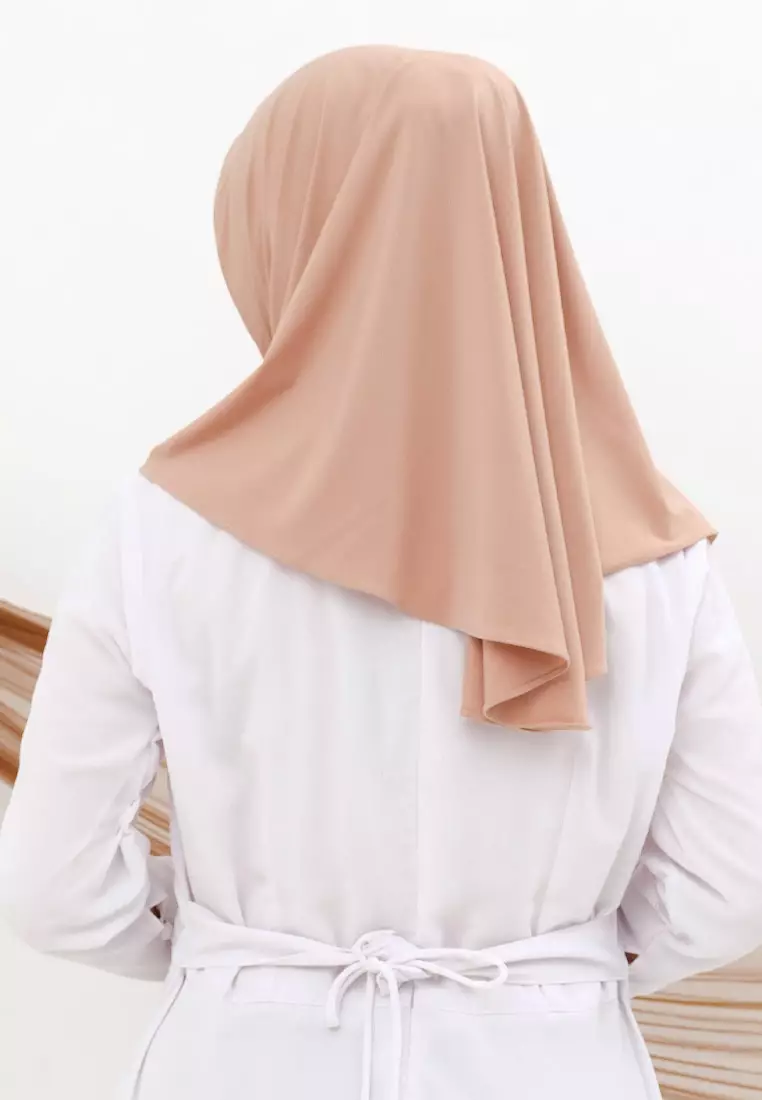 Hijab Jilbab Instan Bergo Super Jersey Cool Tech Wanita Skin