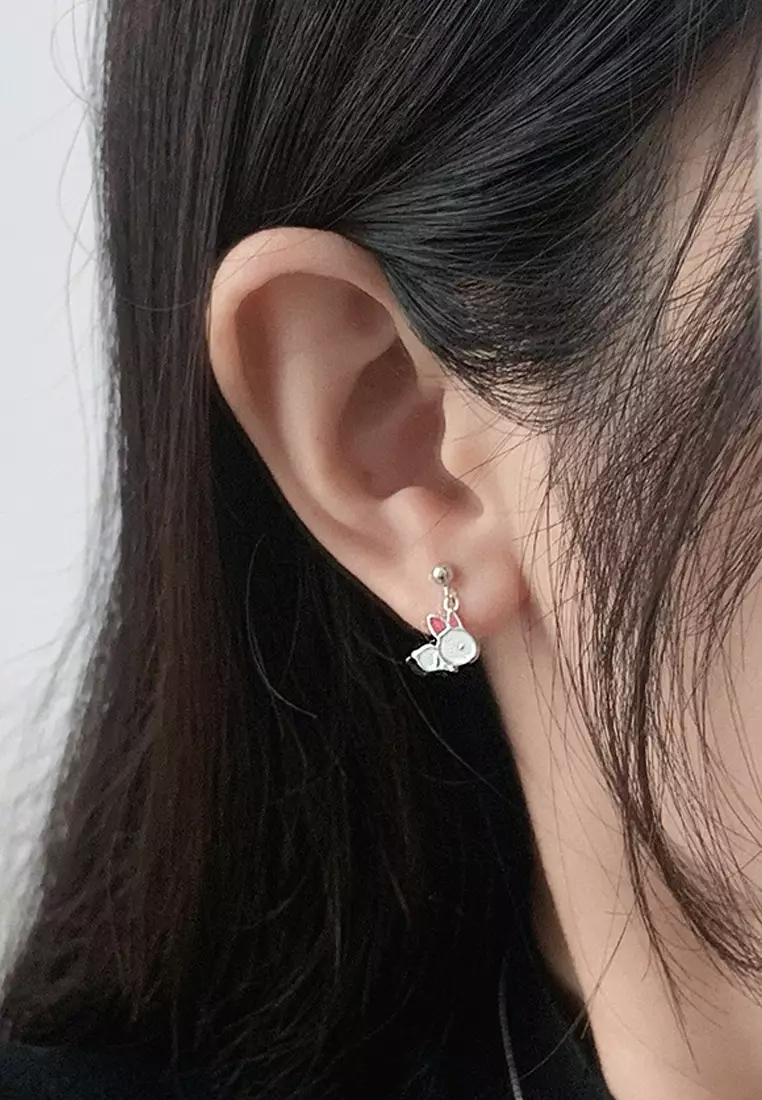 Rabbit earrings deals