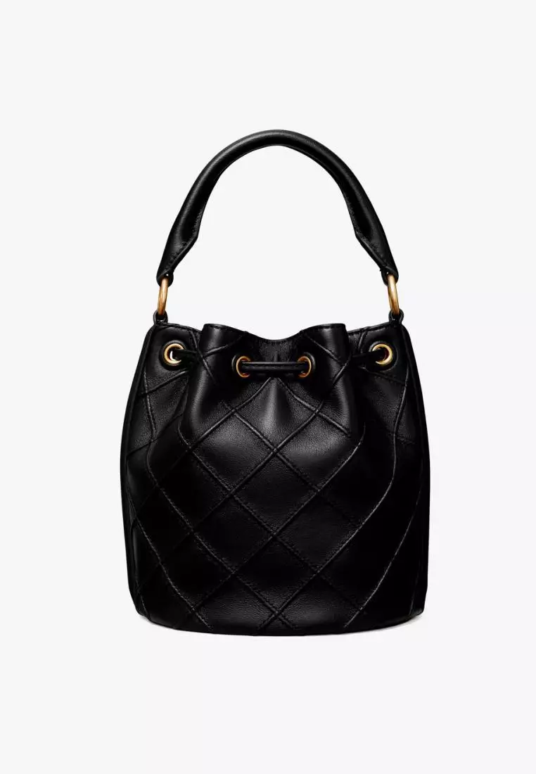 Tory Burch Fleming Soft Small Bucket Bag Black