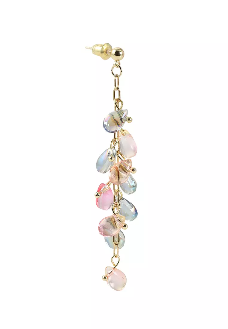 Glass Stones Dangle Earrings