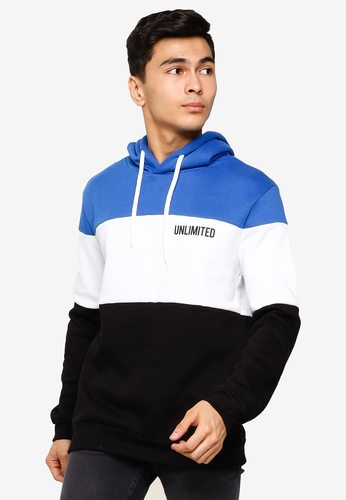Shop Koton Color Block Hooded Sweatshirt Online On Zalora Philippines