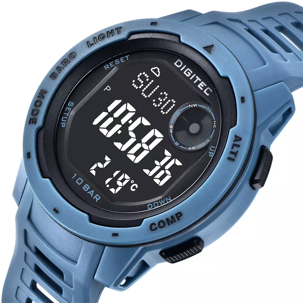 DIGITEC Jam Tangan Digital Pria DS-8100T Sport Watch - BL4B Blue