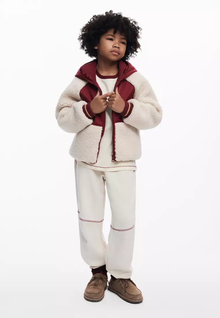 Fleece jacket with hood