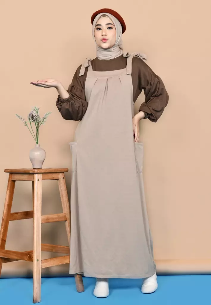 Overall khaki dress shop