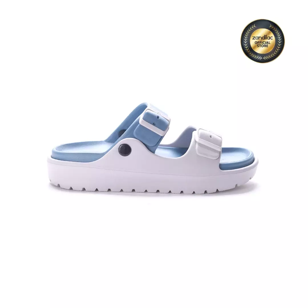 ZANDILAC - SANDAL LAKI DEWASA CH122371LD selop full karet - ABU TERANG/BIRU SHADOW