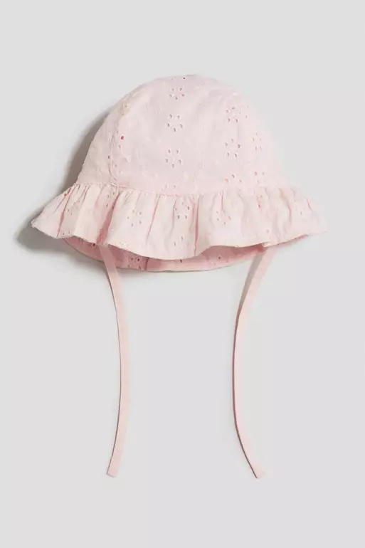 Broderie anglaise cotton sun hat